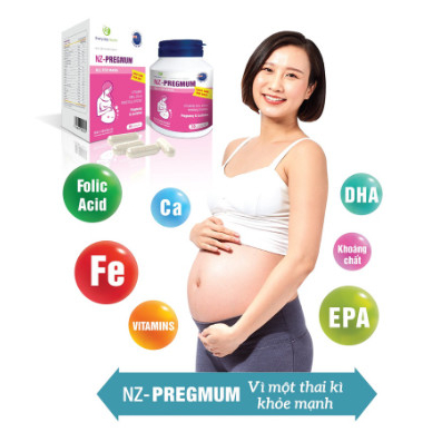 Bổ bầu Everyday health NZ-Pregmum Vitamin tổng hợp cho phụ nữ mang thai và cho con bú nhập khẩu new zealand hộp 30 viên