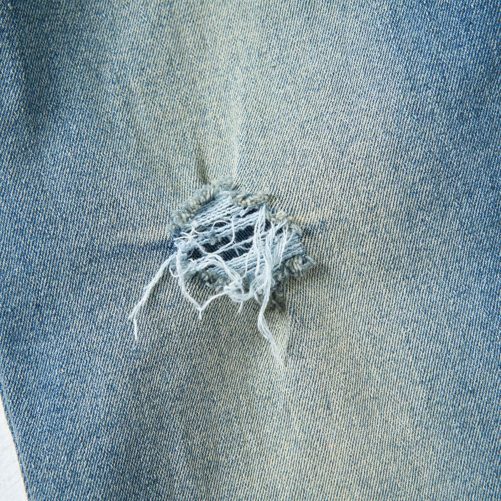 Quần Jean Nam Xanh ATINO Chất Liệu Jean Cotton Form Regular-Fit QJ1.1056