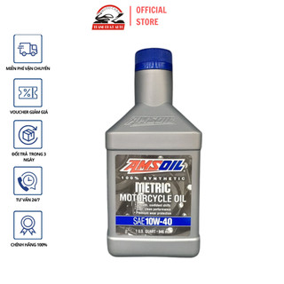Nhớt cao cấp cho xe máy, xe moto Amsoil Metric 10w40 946ml