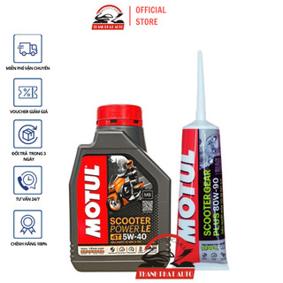 Nhớt cao cấp cho xe tay ga đời mới Motul Scooter Power LE 5W40 800ml tặng nhớt hộp số Motul