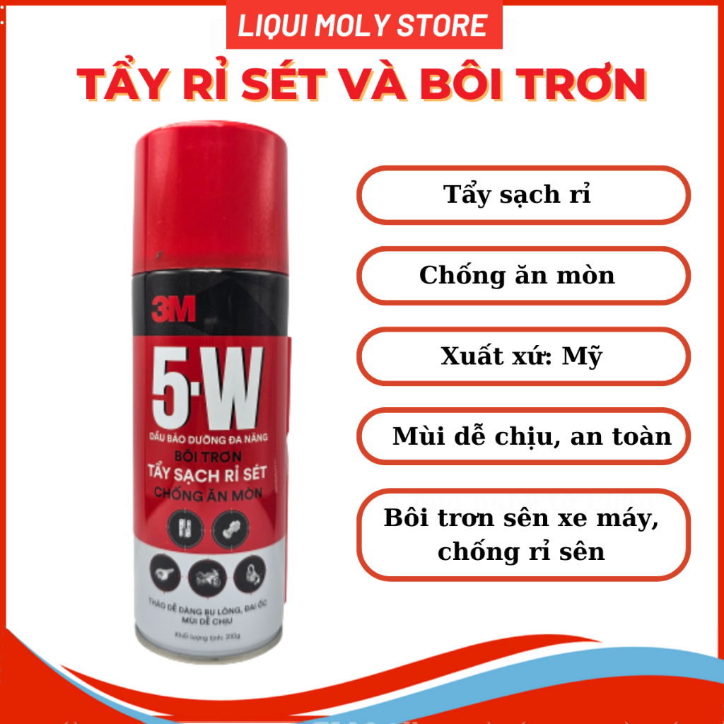 Chai xịt chống rỉ sét, tẩy rỉ sét 3M 5