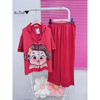 đồ bộ bigsize lụa xước vân gỗ