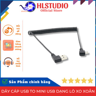 Dây Cáp USB to Mini USB Dạng Lò Xo Xoắn HL Studio