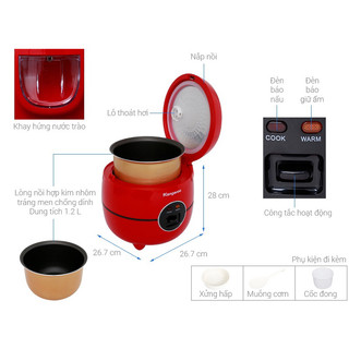 Nồi cơm điện Kangaroo KG822 1,2l