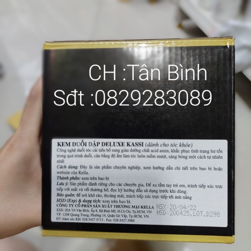 KEM DUỖI DẬP  DELUXE kassi  1000ml x2  chuyên dùng cho salon tóc  ,sản phẫm chính hãng công ty .