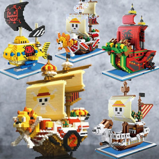 Mô hình lắp ghép Tàu cuớp biển One Piece - Đồ chơi lắp ráp Tàu Hải tặc Thousand Sunny, Law's Submarine, Going Merry...