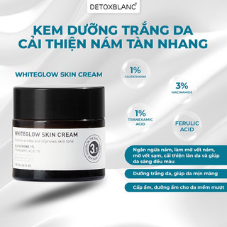 Kem dưỡng trắng cải thiện nám tàn nhang whiteglow skin cream detoxblanc 10ml