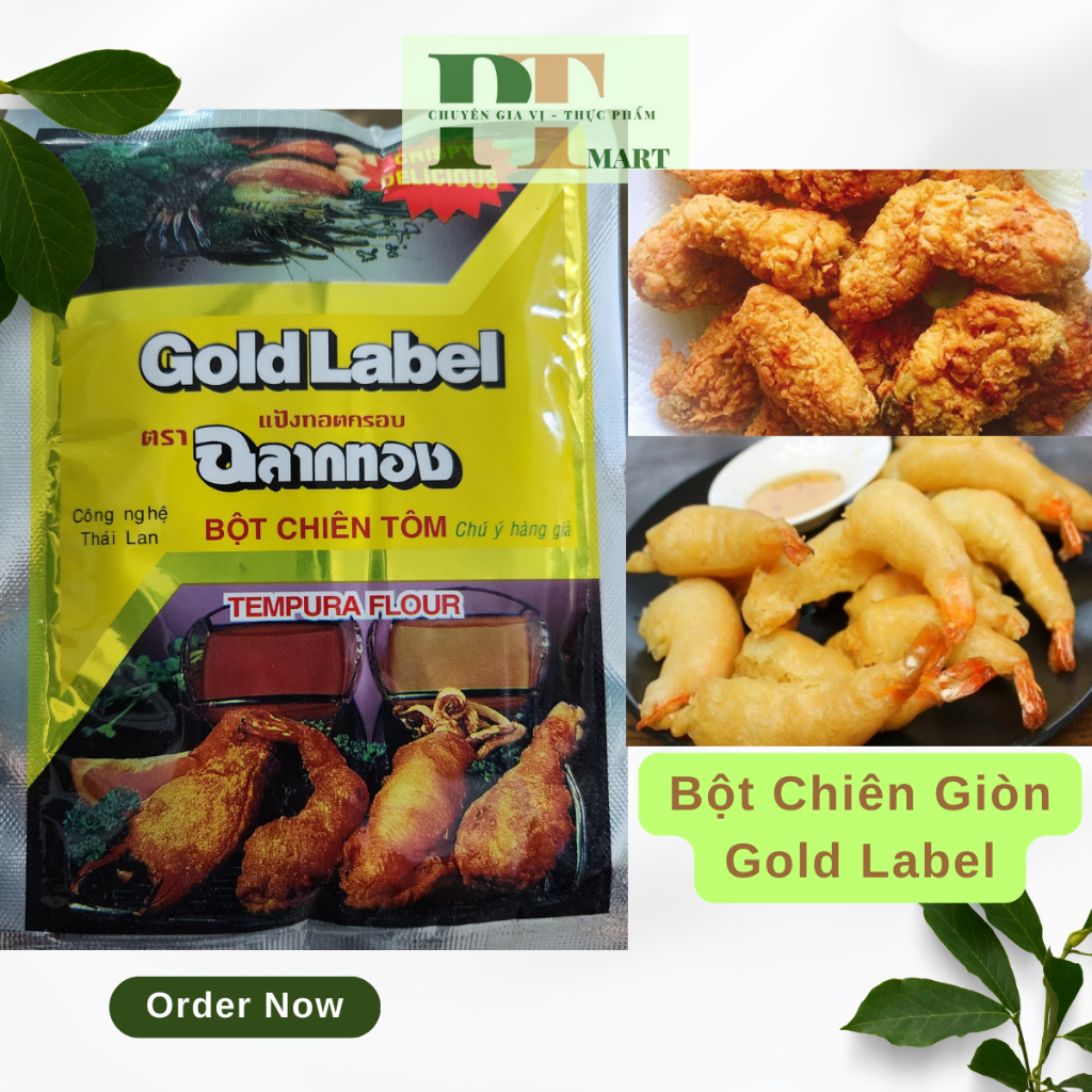 Bột chiên giòn Gold Label gói 150g/ Bột chiên tôm, cá, gà, mực,... 💯SX theo công nghệ Thái Lan
