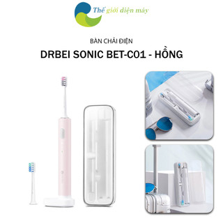Bàn chải điện Shell DR-BEI Sonic BET- C01, đế sạc không dây, có hộp nhựa đựng bàn chải