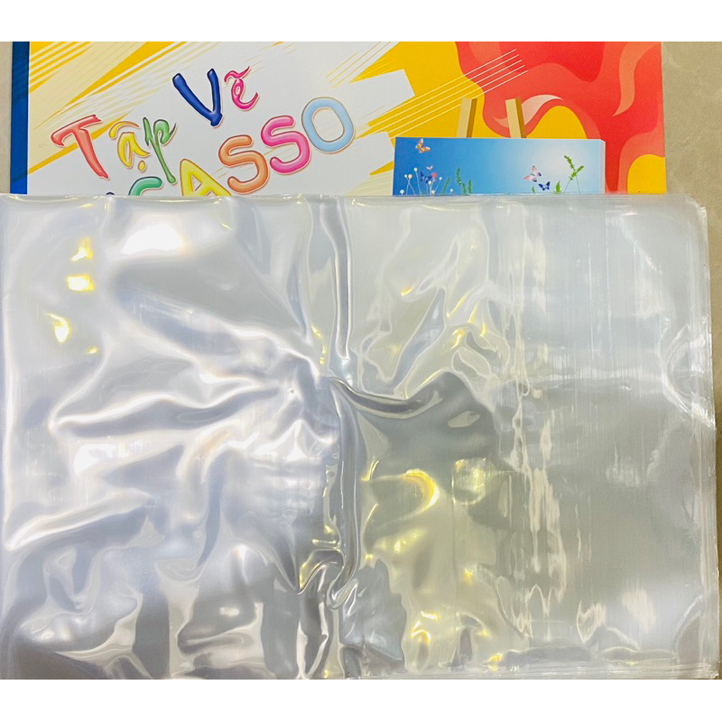 Bìa bao kiếng bao tập vẽ ngang kích thước A4