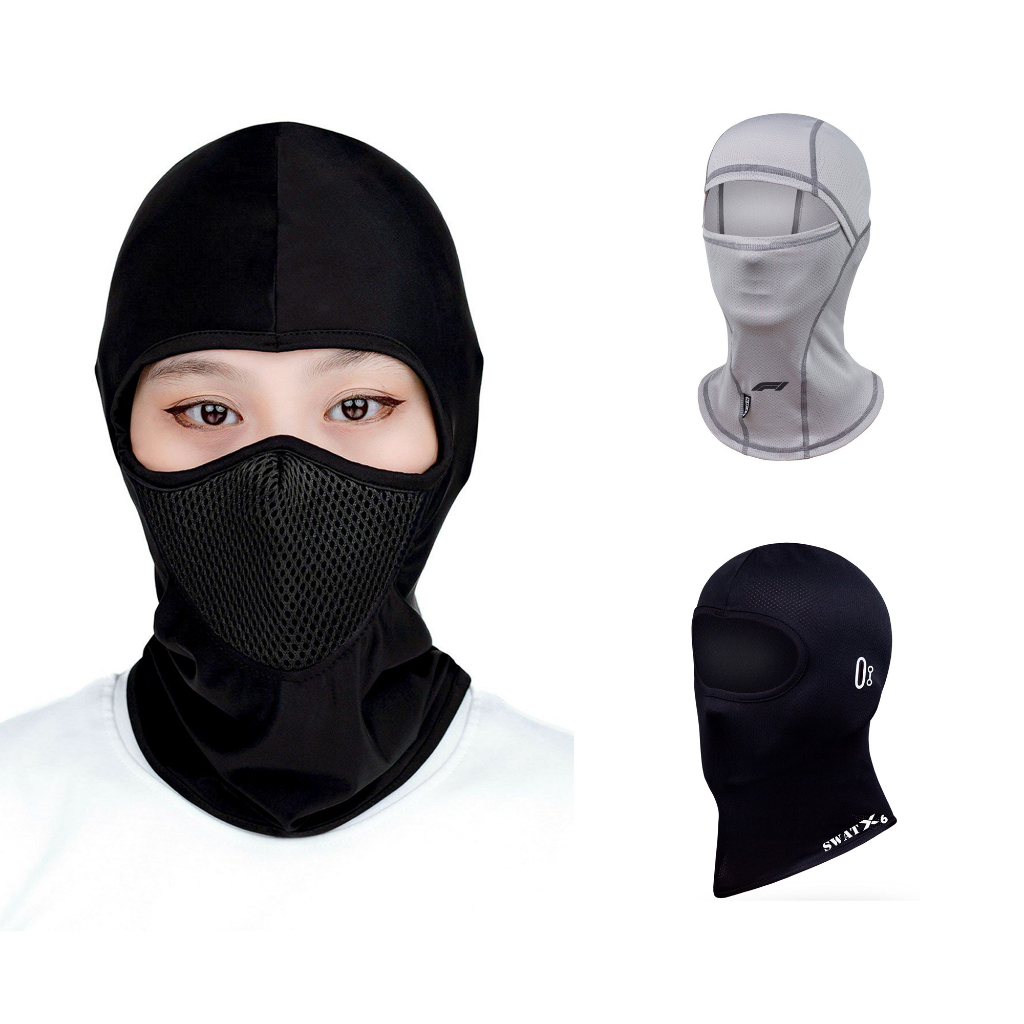 Khăn trùm đầu ninja, khẩu trang chống nắng fullface SWAT đi phượt đội mũ bảo hiểm, thoáng mát, che gió, che bụi tiện lợi