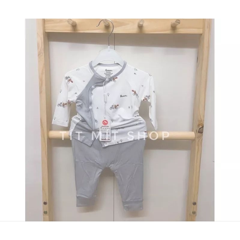 Bộ sơ sinh dài tay cài lệch Avaler mẫu mới