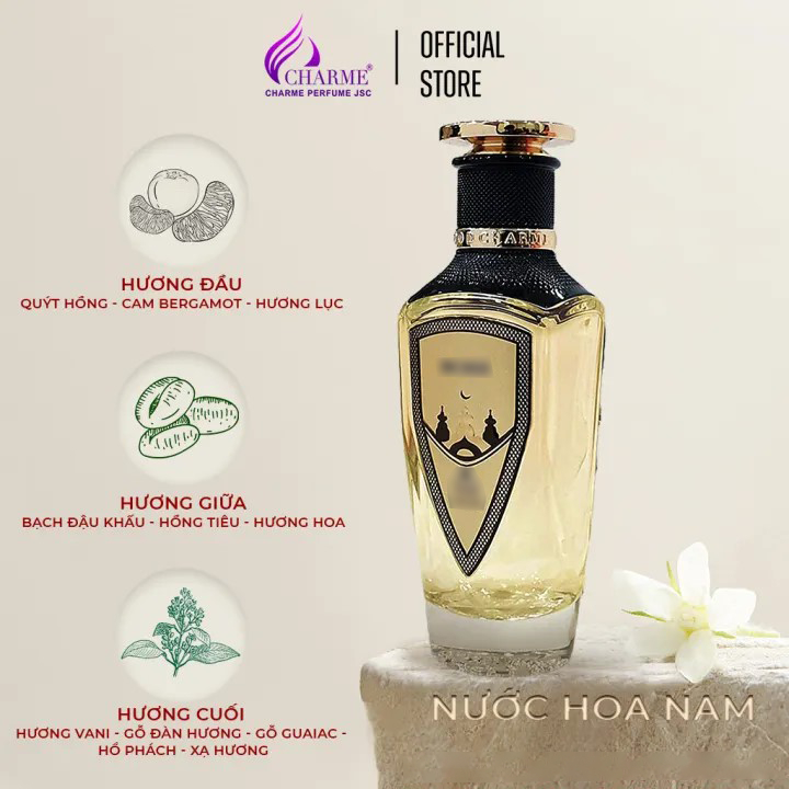 Nước hoa nam cao cấp, Charme Boss GoodCharme, lưu hương lâu, đẳng cấp quý ông, lịch lãm, đầy quyền lực, 100ml