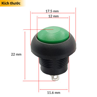 Combo 2 nút nhấn nhả PBS-33B 12mm