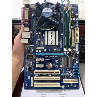 Mainboard gigabyte p41t d3 socket 775 chữa cháy, tặng cpu co2 e7500