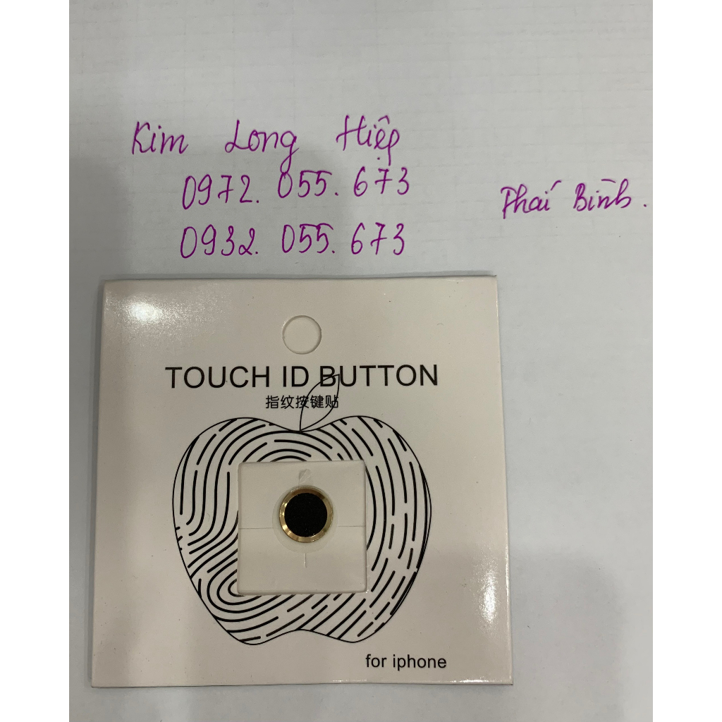 Nút Dán Phím Home dành cho IPhone có vân tay 2 màu đen và trắng