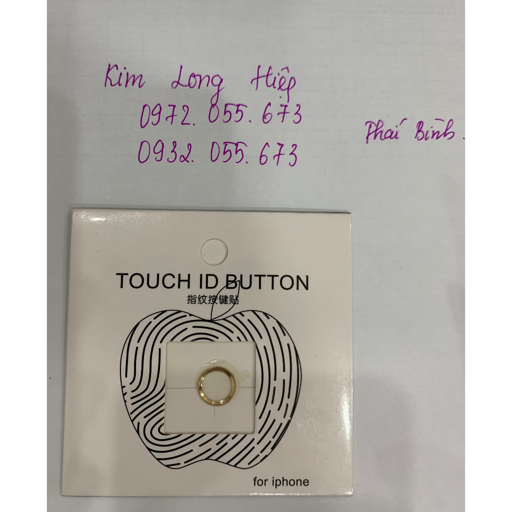 Nút Dán Phím Home dành cho IPhone có vân tay 2 màu đen và trắng