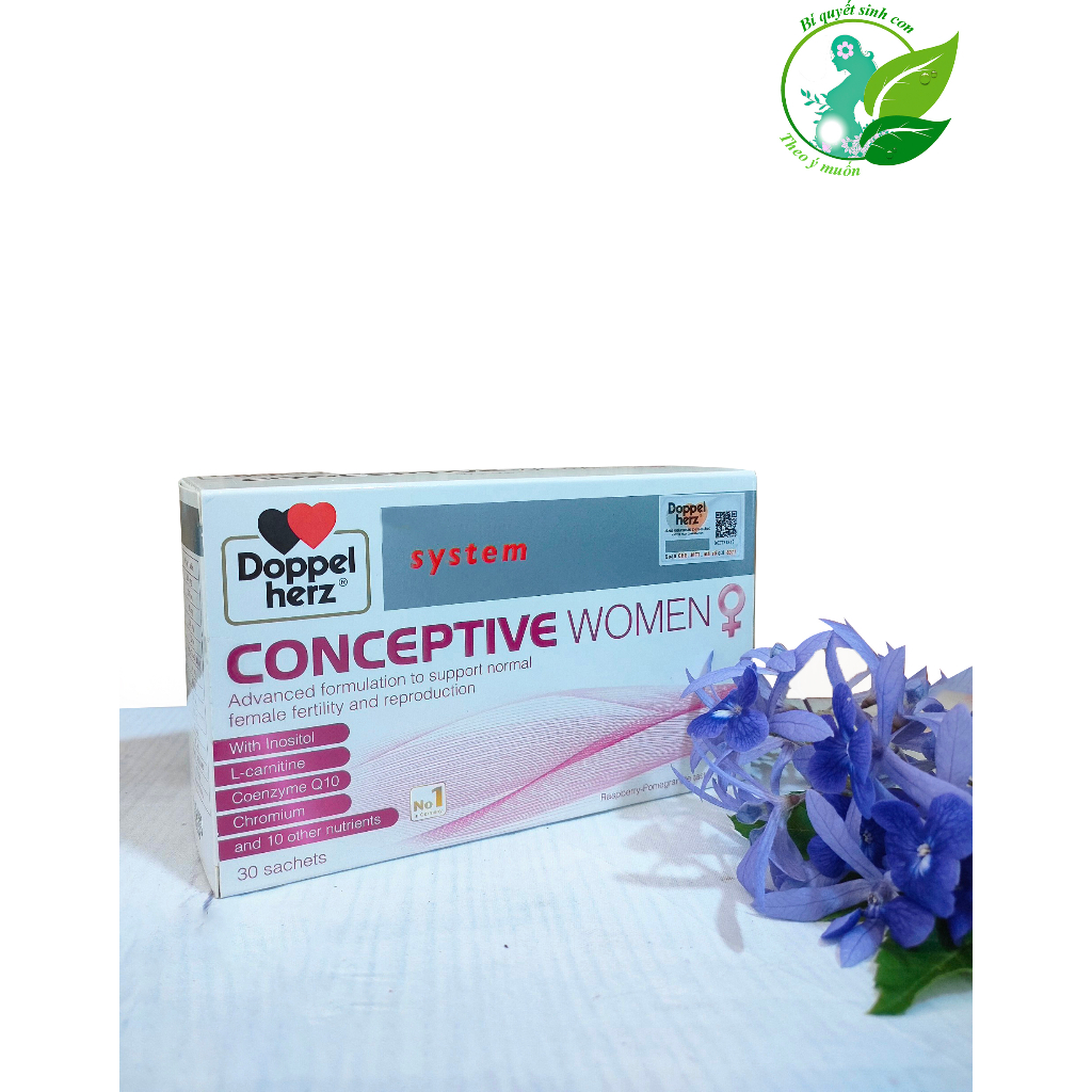 Conceptive Women - Bổ Trứng, Tăng Khả Năng Thụ Thai, Vitamin Tổng Hợp Cho Bà Bầu (Hộp 30 Gói)
