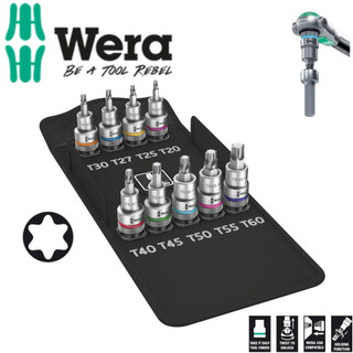 Bộ đầu tuýp hoa thị wera 05004202001 với chức năng giữ vít 1/2", 8767 c torx hf 1