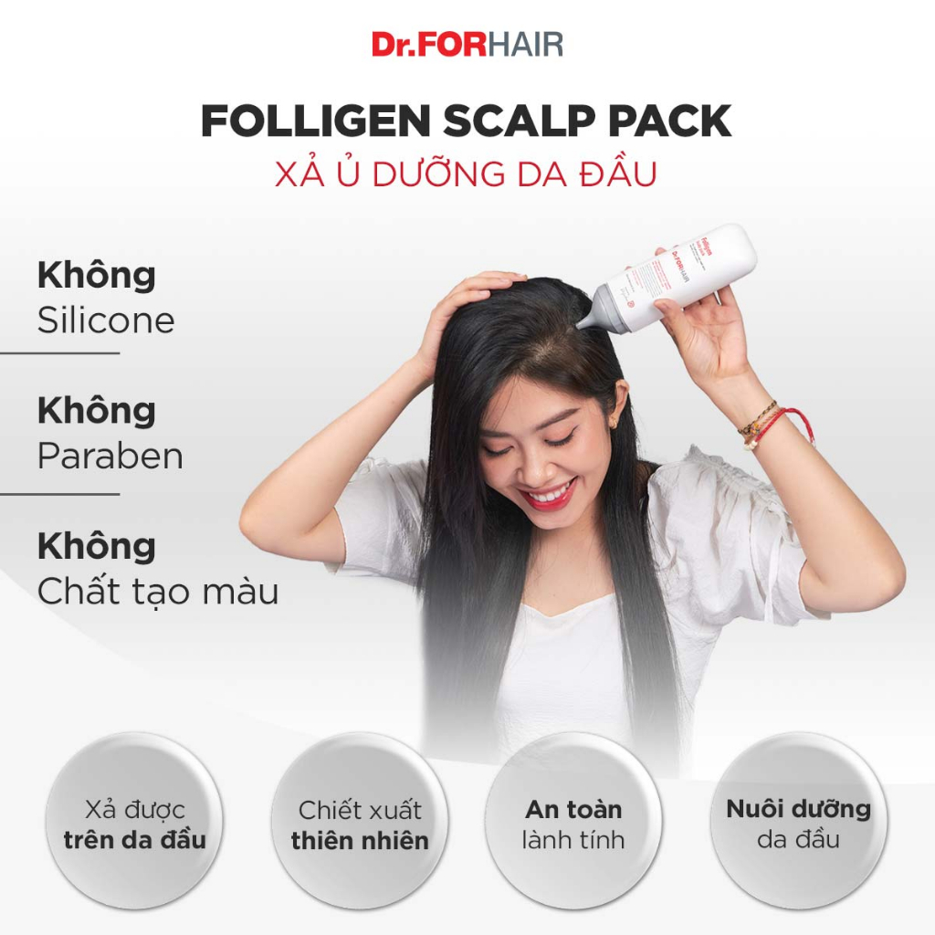 Combo gội xả dưỡng hỗ trợ mọc tóc và ngăn ngừa rụng tóc Dr.FORHAIR Original Shampoo 300ml x Scalp Pack 250ml