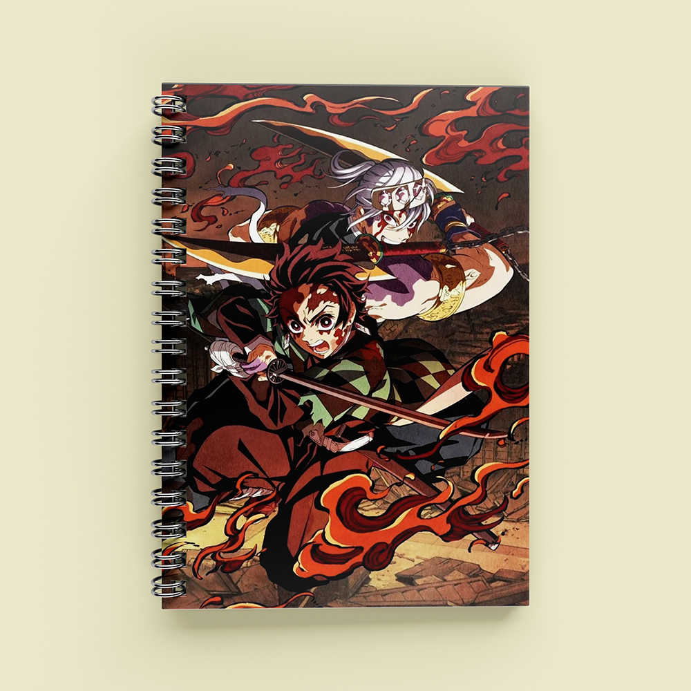 Sổ Tay Anime Tanjiro Kamado Kimetsu no Yaiba A5 Lò Xo 120 Trang Kẻ Ngang  Hơi Thở Của Nước Aisobook - TANJIRO1