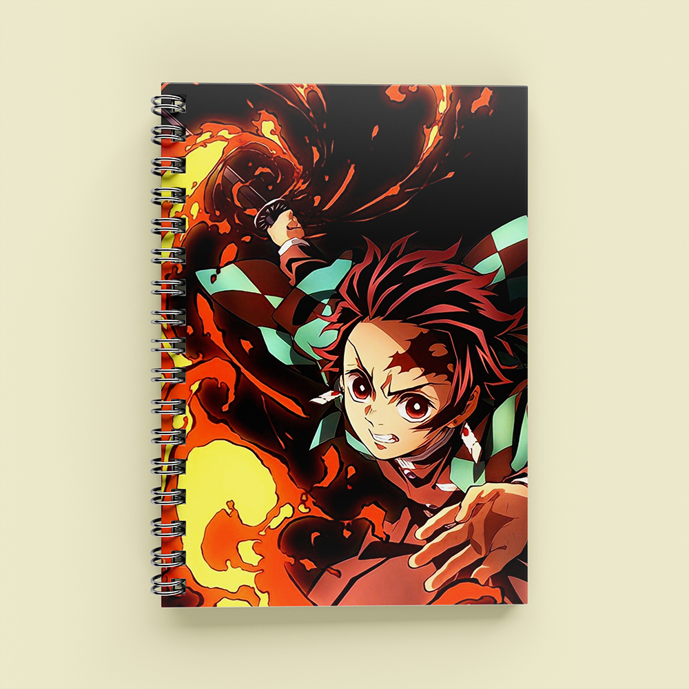 Sổ Tay Anime Tanjiro Kamado Kimetsu no Yaiba A5 Lò Xo 120 Trang Kẻ Ngang  Hơi Thở Của Nước Aisobook - TANJIRO1