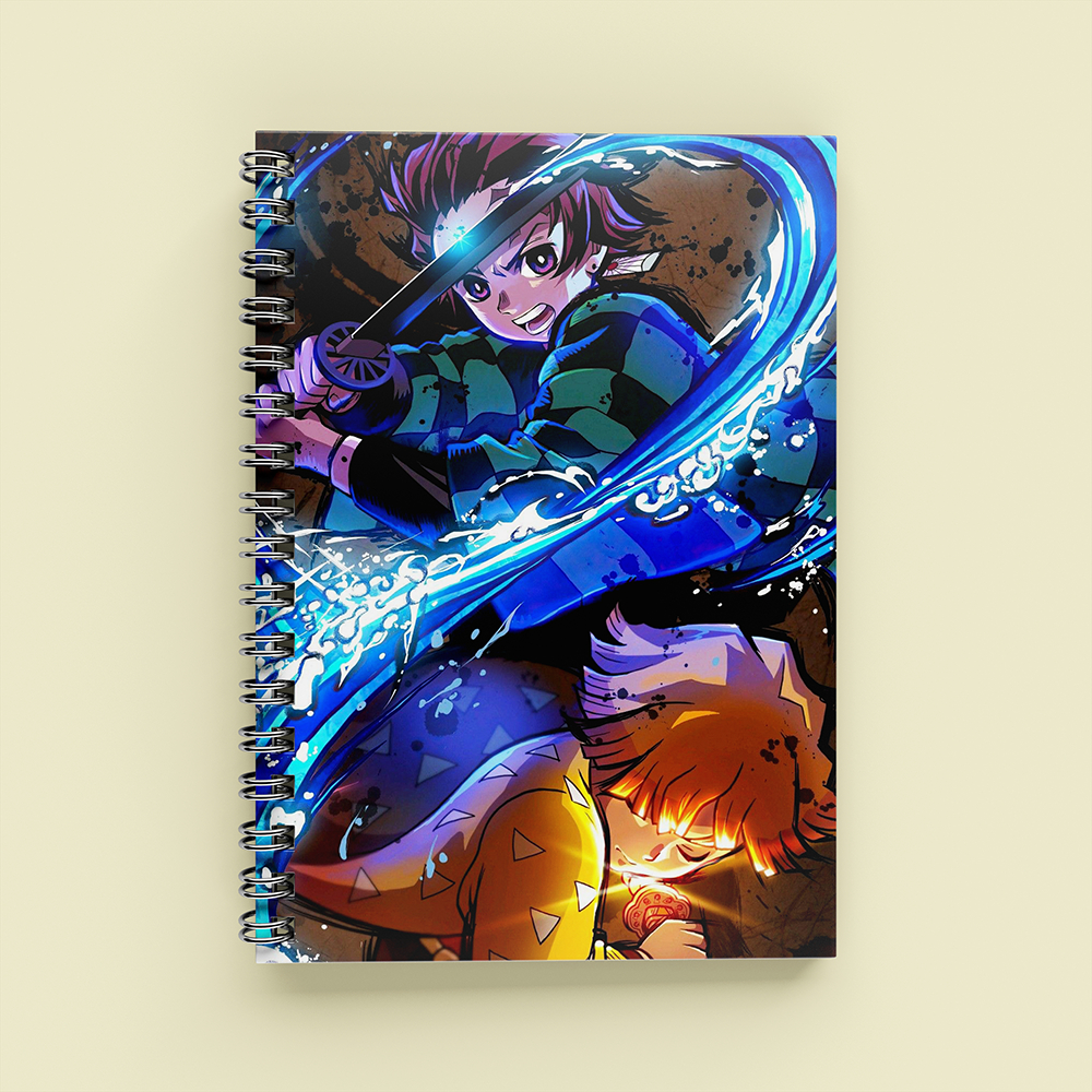 Sổ Tay Anime Tanjiro Kamado Kimetsu no Yaiba A5 Lò Xo 120 Trang Kẻ Ngang  Hơi Thở Của Nước Aisobook - TANJIRO1