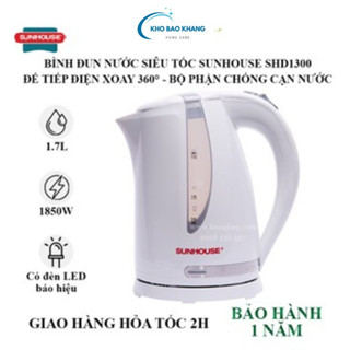 Ấm siêu tốc SUNHOUSE SHD1300 hoặc SHD1351 có hình thật