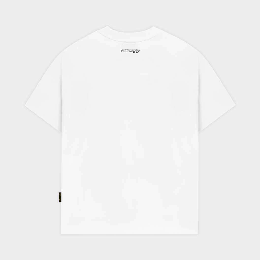 Áo Phông Nam Nữ Lowkey ONTHEWAYUP 100% Premium Cotton - Áo thun local brand Cổ Tròn Form Rộng / Màu Trắng