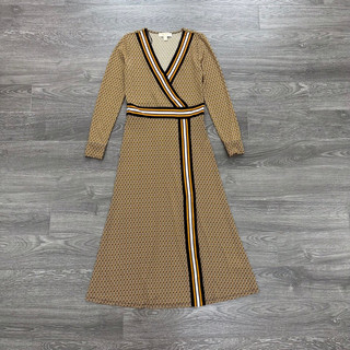 BEUCLOSET - Đầm Mk đắp ngực hoạ tiết thổ cẩm