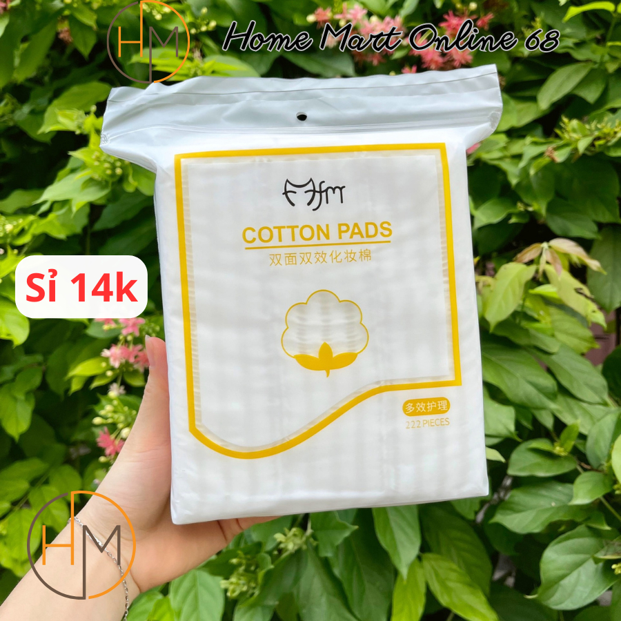 Bông tẩy trang 222 miếng 3 lớp Cotton pads