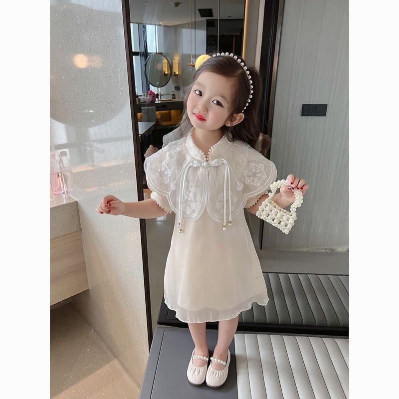 Váy sườn xám kid cực xinh hàng Qc