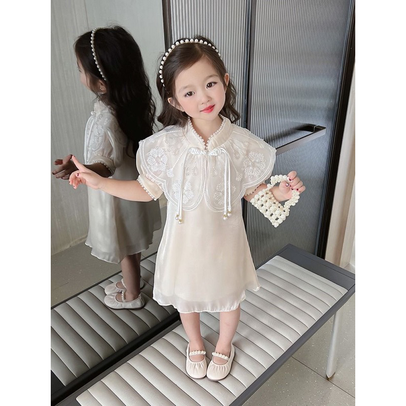 Váy sườn xám kid cực xinh hàng Qc
