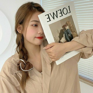 Dây cột tóc vải co giãn phong cách Pháp cổ điển