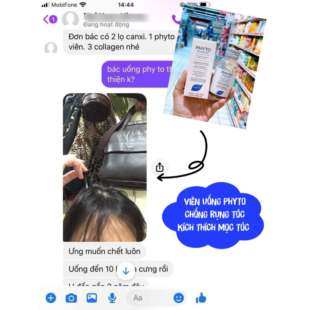 Viên PHYTO Phanere hỗ trợ mọc tóc, giảm rụng tóc dưỡng móng - hộp 120 viên, Senya Beauty