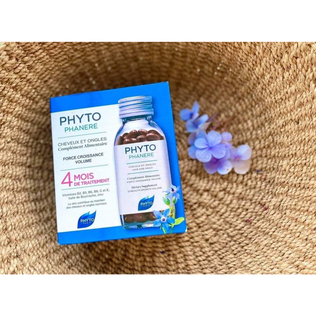 Viên PHYTO Phanere hỗ trợ mọc tóc, giảm rụng tóc dưỡng móng - hộp 120 viên, Senya Beauty