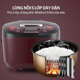 nồi cơm điện từ 1.8L SUNHOUSE SHD8909