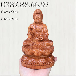 Tượng phật bà quan âm phật quan thế âm cao 15cm và 20cm chất liệu hương