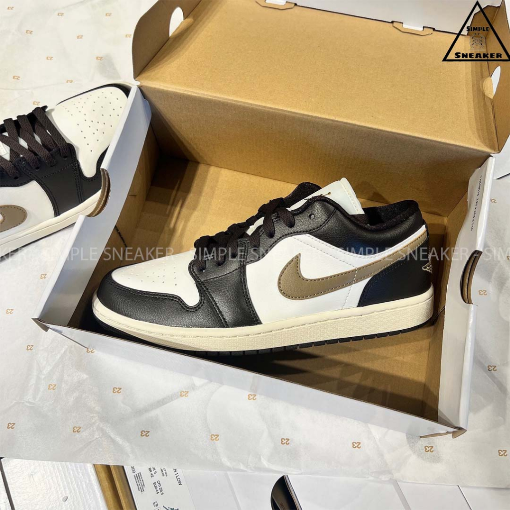 Giày Jordan 1 Low Sail Brown Chính Hãng 🔴SIMPLE SNEAKER🔴 Nike Jordan 1 Shadow Brown DC0774-200 Giày Nike Nam Nữ Thể Thao