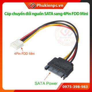 Dây cáp chuyển đổi nguồn SATA sang ATA 4Pin FDD Cấp nguồn cho ổ đĩa mềm FDD, card PCI dữ liệu máy tính PC, máy đồng bộ