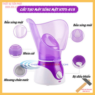 Máy xông mặt ntfs 618 hoặc kemei km-6082 cao cấp xông hơi làm đẹp da mặt điều chỉnh độ nóng