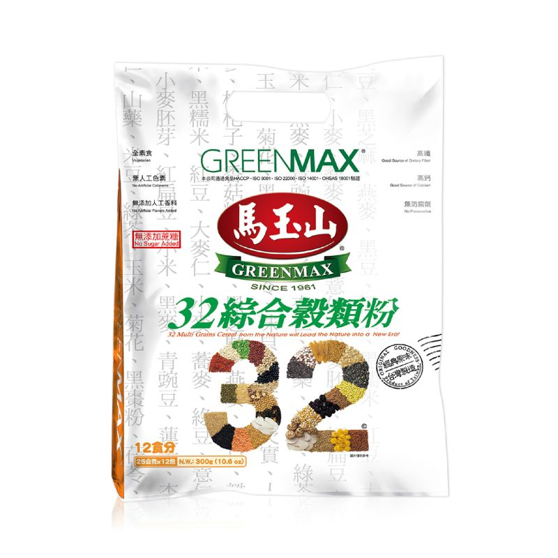 Ngũ cốc Greenmax Đài Loan Tổng hợp 32 loại hạt không đường bịch 12 gói