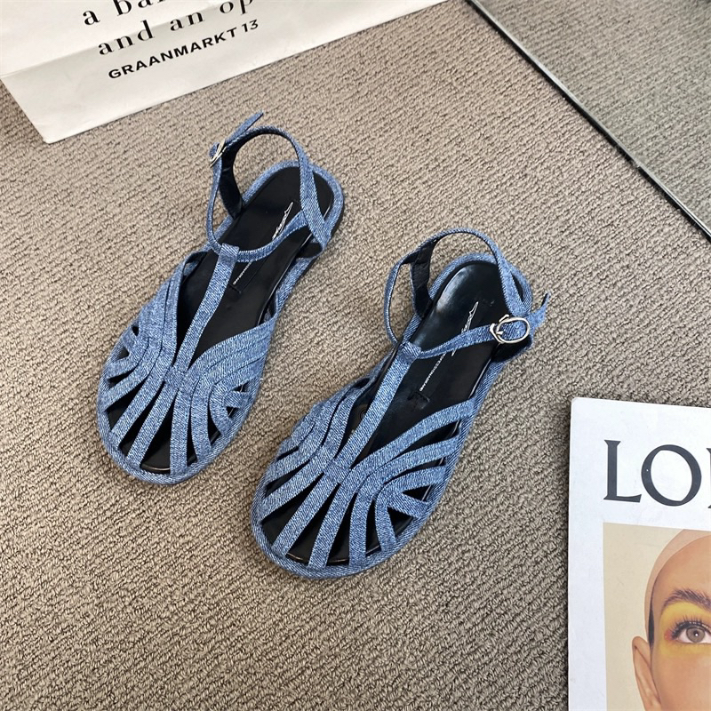 ORDER SANDAL RỌ BÒ DENIM QCCC FULLBOX