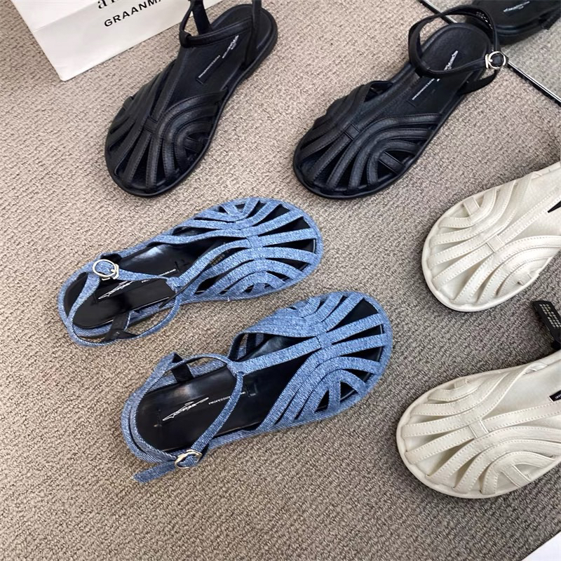 ORDER SANDAL RỌ BÒ DENIM QCCC FULLBOX