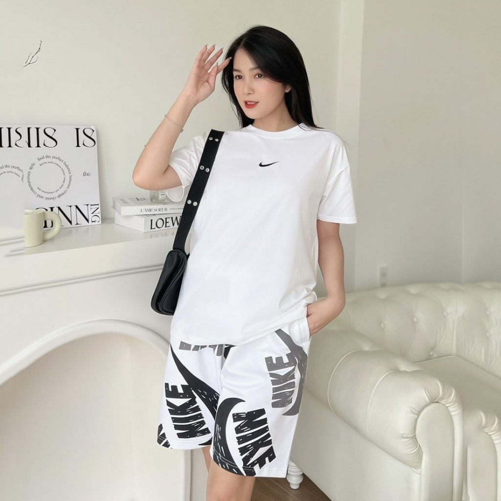 Set Đùi Ni.ke Chất Cotton 4 Chiều Mềm Mịn, Thoáng Mát, Hàng VNXK, Có Kèm Hình Thật.