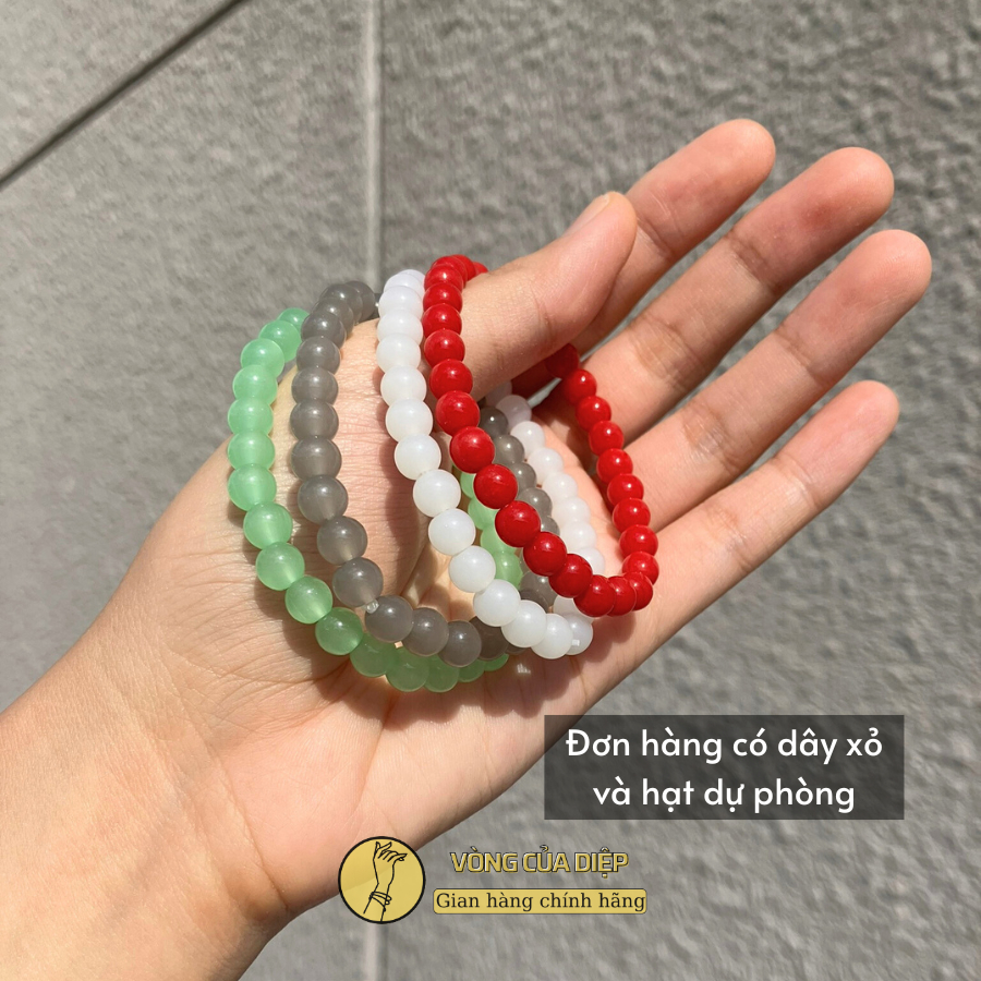 Vòng tay ngọc đơn size hạt nhỏ 5-6mm, nhẹ nhàng ý nghĩa và tốt lành dành cho tay nữ