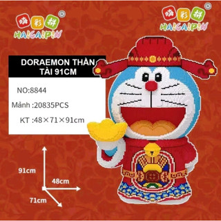 Đồ chơi lắp ráp mô hình Doraemon Thần Tài 40cm 68cm 91cm