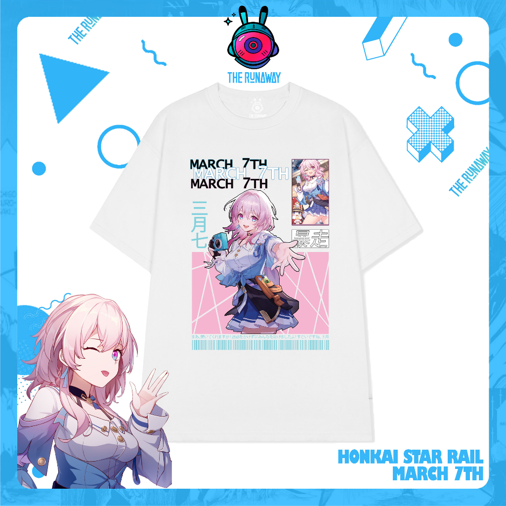 Áo phông Honkai Star Rail: March 7th cho Nam/ Nữ by The Runaway