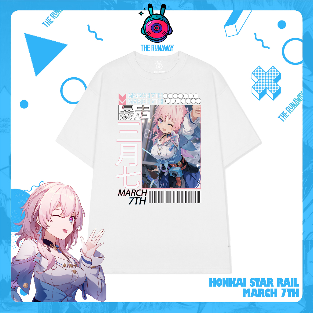 Áo phông Honkai Star Rail: March 7th cho Nam/ Nữ by The Runaway