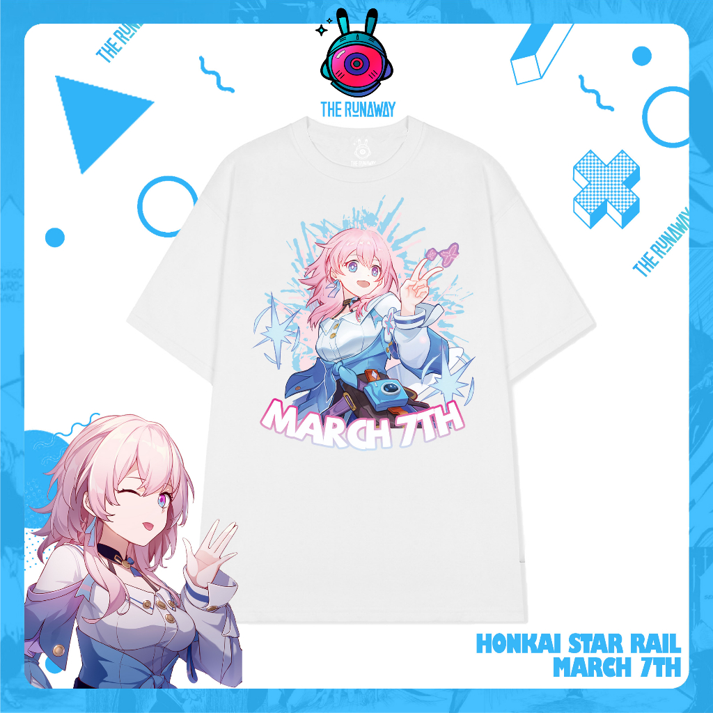 Áo phông Honkai Star Rail: March 7th cho Nam/ Nữ by The Runaway